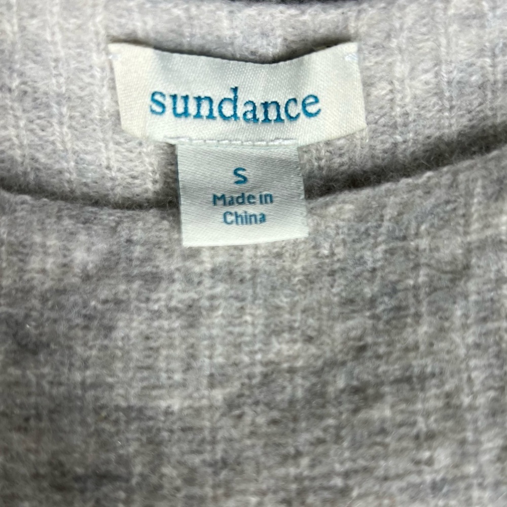 Sundance Sweater Womens Small Jovie Cashmere Bateau Drop Shoulder Ribbed Neutral - Picture 6 of 7
